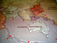détail de la carte des palques continentales