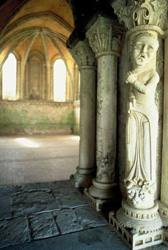 Colonnes du cloitre de l'abbaye